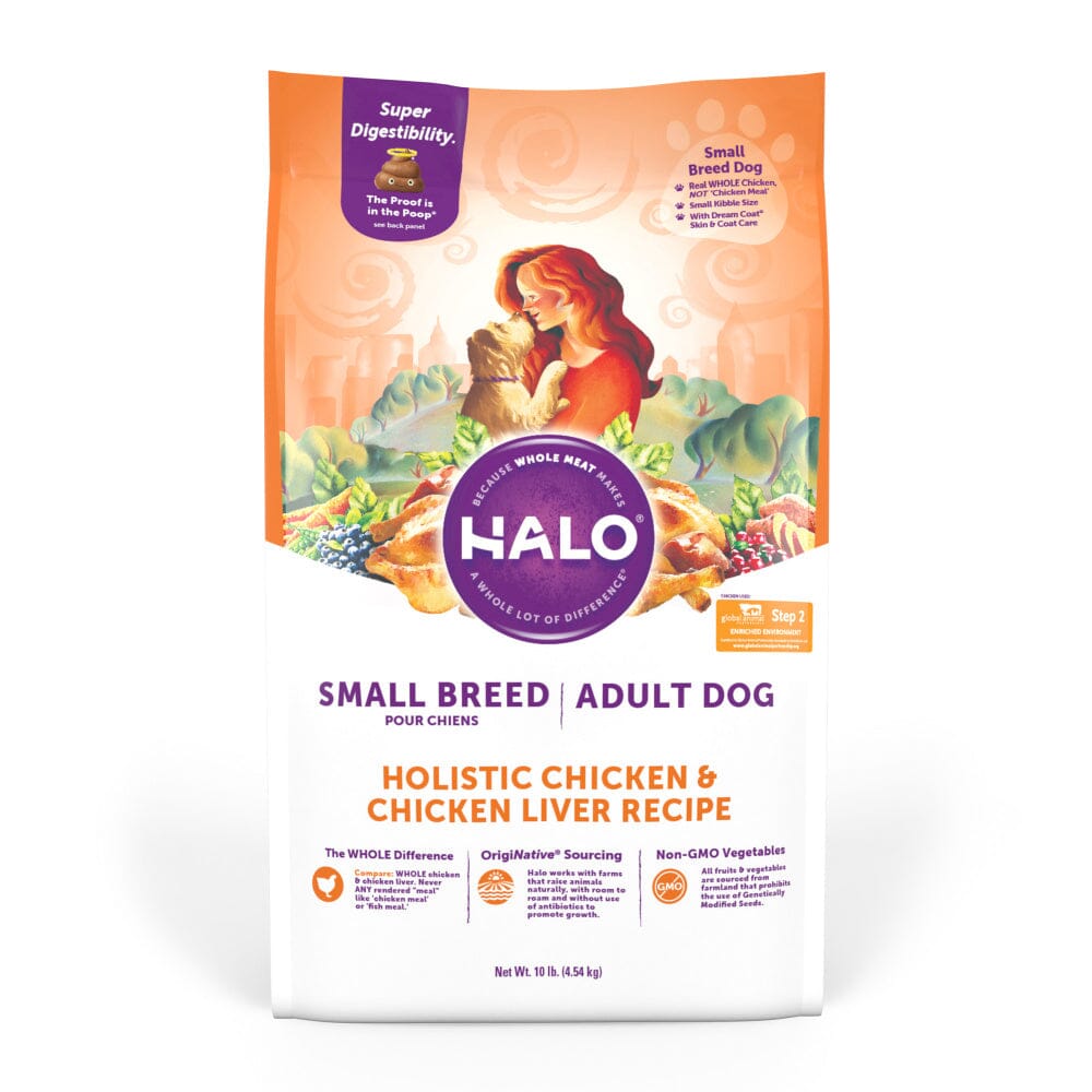 Halo Holistic Cage-Free Chicken & Brown Rice Small Breed Dog Food  