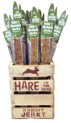 Hare of the Dog 100% Rabbit Jerky Dog Treats Starter Kit - 36 Count