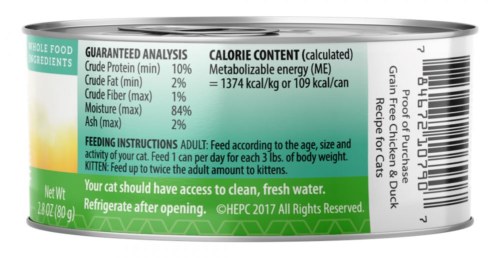 Health Extension Grain Free Chicken and Duck Recipe Canned Cat Food  