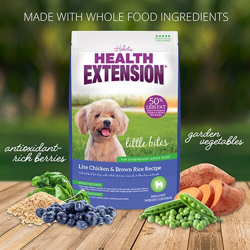 Health Extension Little Bites Lite Chicken & Brown Rice Recipe Dry Dog Food  