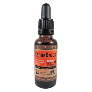 Healthy Hemp CannaDrops Coconut Hemp Oil Drops - 400mg Cat and Dog Supplements - 5 oz