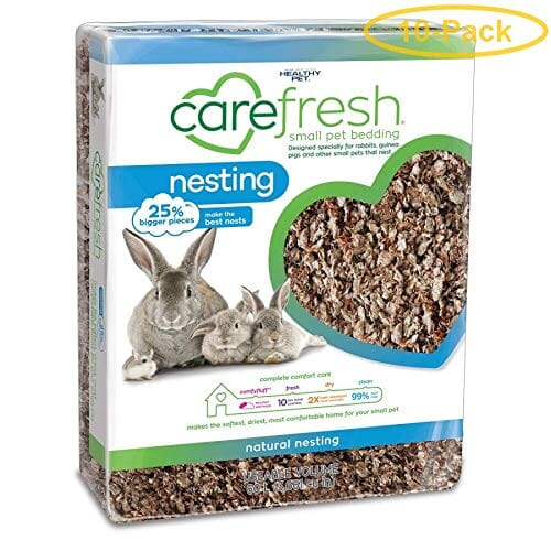 Healthy Pet Carefresh Nesting Natural Rabbit/Guinea Pig Small Animal Bedding - 60 Ltr  