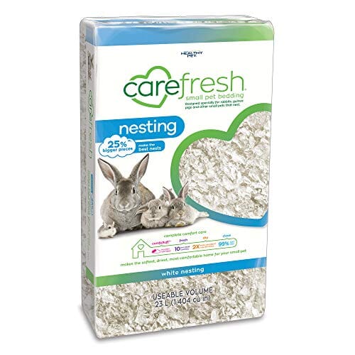 Healthy Pet Carefresh Nesting (White) Rabbit/Guinea Pig Small Animal Bedding - 23 Ltr  