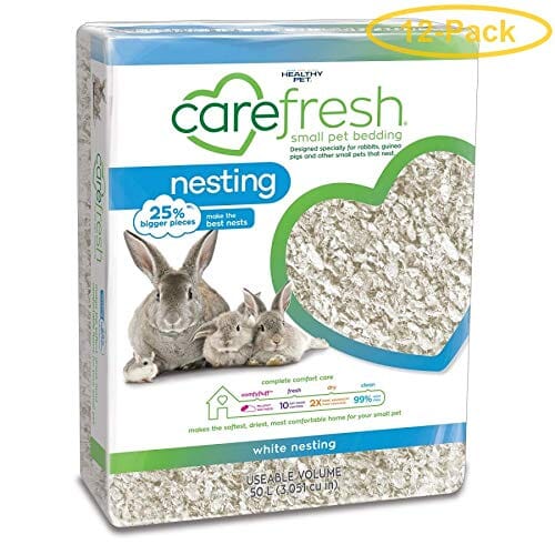 Healthy Pet Carefresh Nesting (White) Rabbit/Guinea Pig Small Animal Bedding - 50 Ltr  