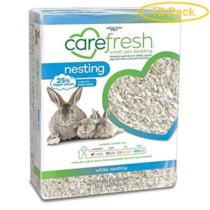 Healthy Pet Carefresh Nesting (White) Rabbit/Guinea Pig Small Animal Bedding - 50 Ltr