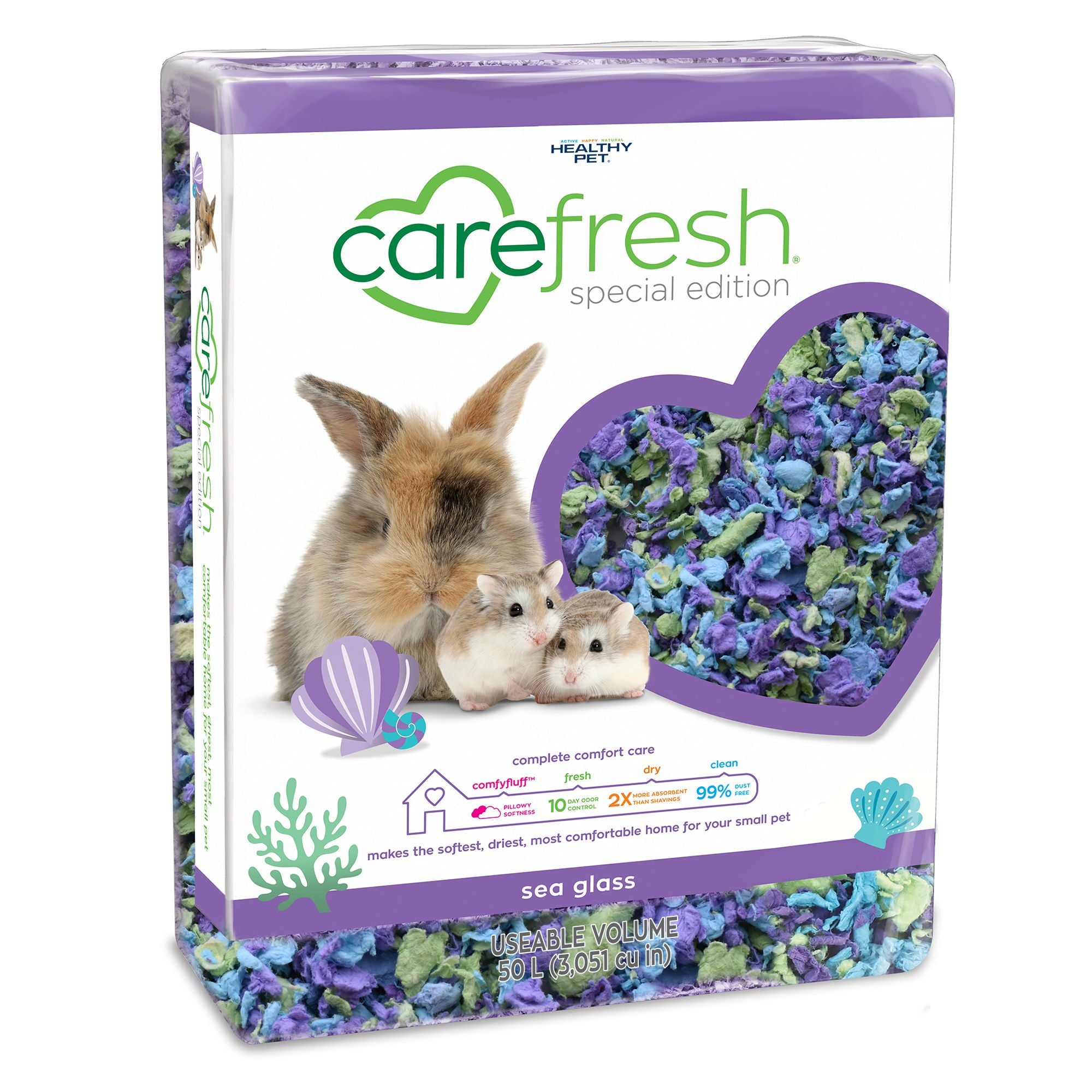 Healthy Pet Carefresh Sea Glass Special Edition Small Animal Bedding - 10L  