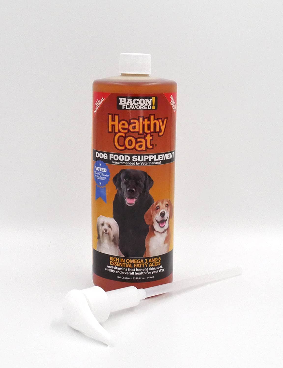 Healthycoat Dog Food Supplement - Bacon - 1 Qt  