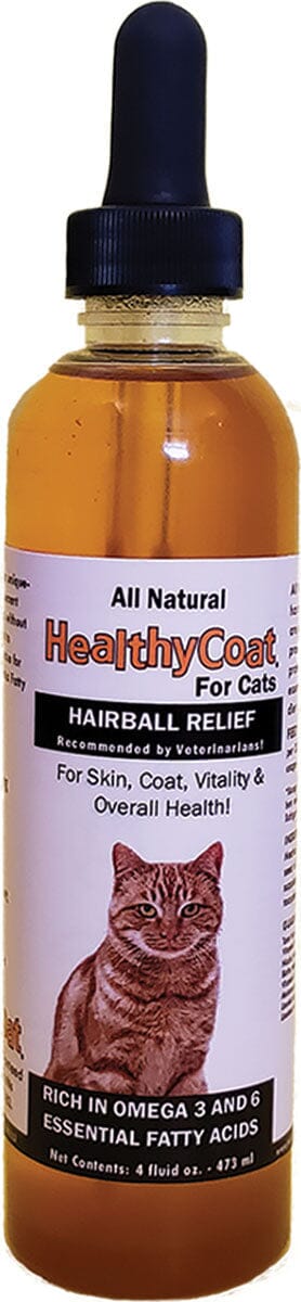 Healthycoat for Cats Natural Hairball Relief Cat Supplements - 4 Oz  