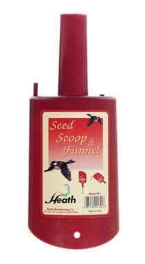 Heath Bird Feed Scoop & Funnel Wild Bird Accessories - Maroon  