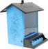 Heath Squirrel Resistant and Metal Wild Bird Feeder - Blue - 5 Lbs Cap  