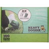 Heavy Doodie Cat and Dog Pet Waste Bags - 100 - Pack