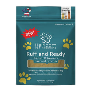 Heirloom Ruff N' Ready Hip & Joint Broad Spectrum Hemp Chicken and Tumeric Dog Food Top...