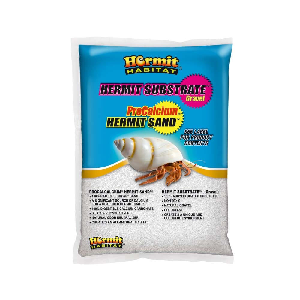 Hermit Habitat ProCalcium Terrarium Sand Natural White - 5 lbs - 6 Count  