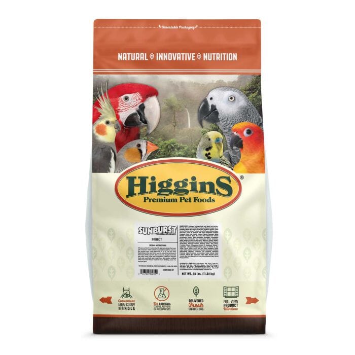 Higgins Gourmet Diets Parrot Bird Food - 25 Lbs  