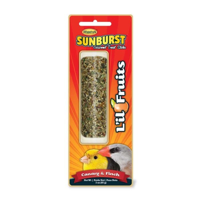 Higgins Gourmet Li'l Fruits Canary and Finch Bird Treat Sticks - 2.43 Oz  