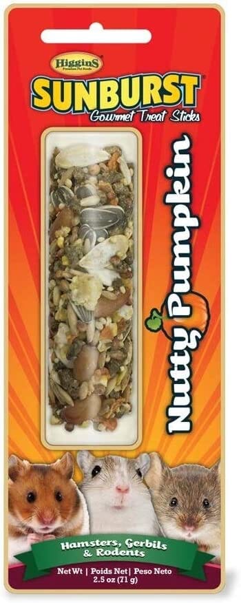 Higgins Gourmet Nutty Pumpkin Hamster-Gerbil Small Animal Treats - 2.12 Oz  