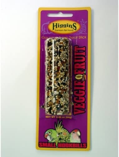 Higgins Gourmet Veggie Fruit Cockatiel Bird Treat Sticks - 2.26 Oz  