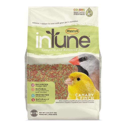 Higgins Intune Natural Canary and Finch Bird Food - 18 Lbs  