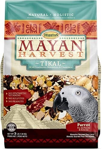 Higgins Mayan Harvest Tik'Al Blend Large Hookbill Bird Food - 3 Lbs  