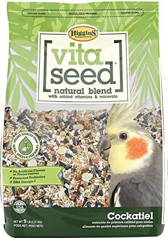 Higgins Nederlands Vita Seed Vita Cockatiel Bird Food - 2.5 Lbs  