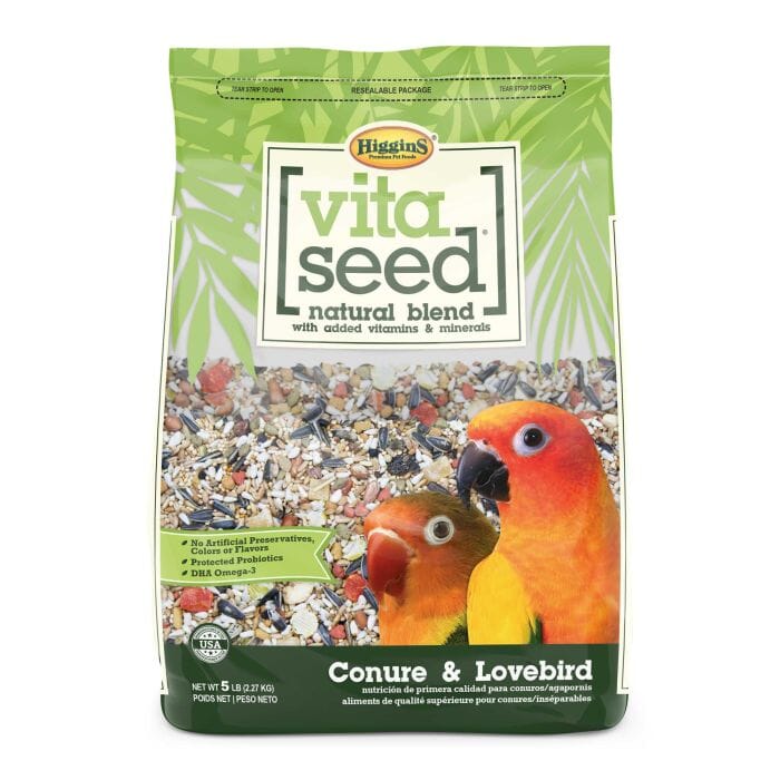 Higgins Nederlands Vita Seed Vita Conure and Lovebird Bird Food - 5 Lbs  