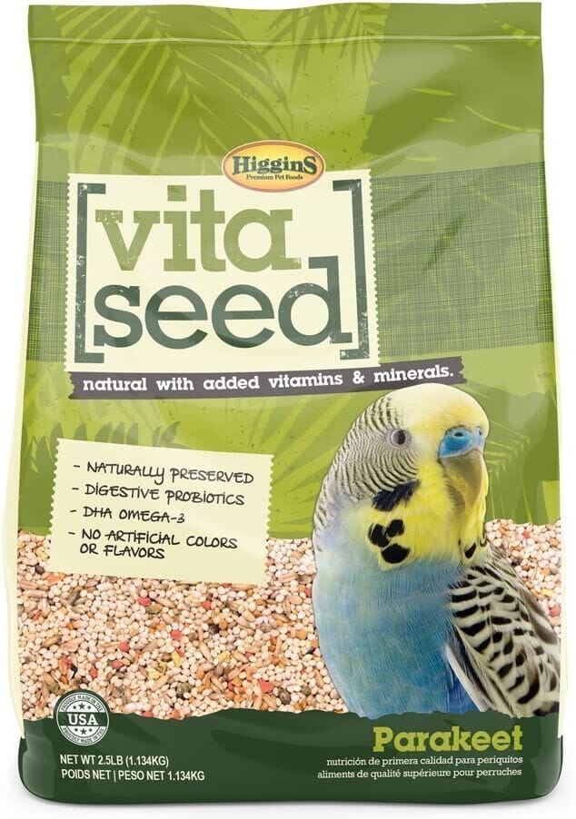 Higgins Nederlands Vita Seed Vita Parakeet Bird Food - 2.5 Lbs  
