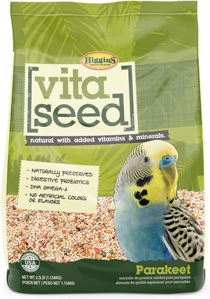 Higgins Nederlands Vita Seed Vita Parakeet Bird Food - 2.5 Lbs
