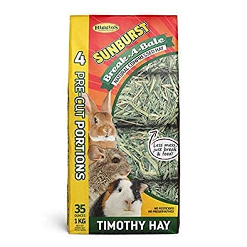 Higgins Sunburst Break-A-Bale Timothy Hay Small Animal Hay - 35 Oz  