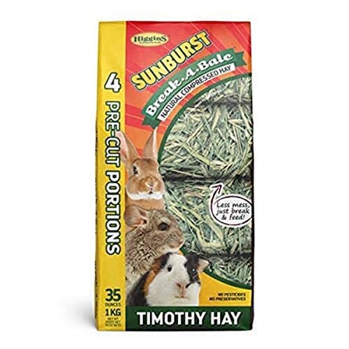 Higgins Sunburst Break-A-Bale Timothy Hay Small Animal Hay - 35 Oz