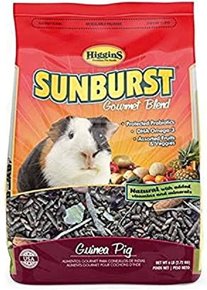 Higgins Sunburst Gourmet Diet 6 Guinea Pig Small Animal Food - 6 Lbs