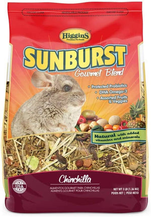 Higgins Sunburst Gourmet Diet Chinchilla Small Animal Food - 3 Lbs