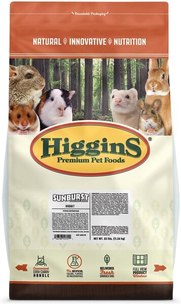 Higgins Sunburst Gourmet Diet Rabbit Pellets Small Animal Food - 50 Lbs  