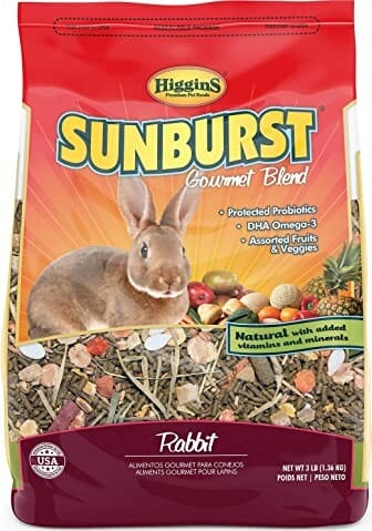 Higgins Sunburst Gourmet Diet Rabbit Small Animal Food - 3 Lbs  