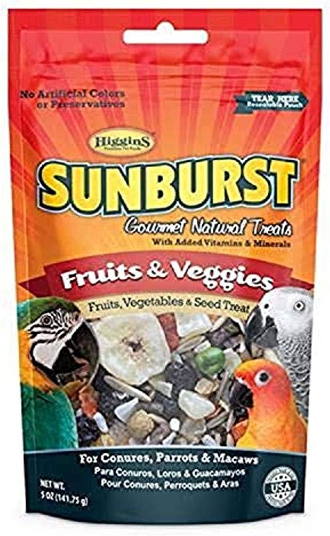 Higgins Sunburst Gourmet Fruit & Veggies Bird Treat Sticks - 5 Oz  