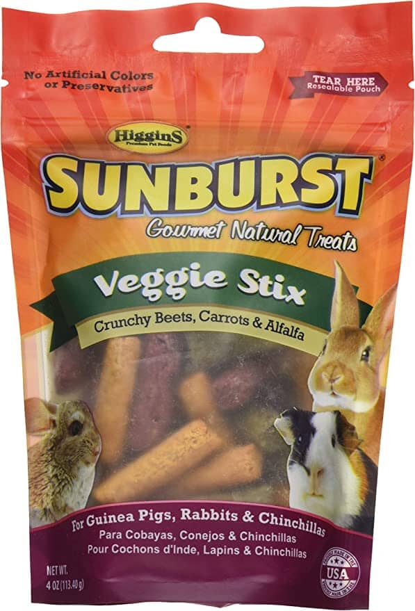 Higgins Sunburst Veggie Stix Small Animal Treats - 4 Oz  