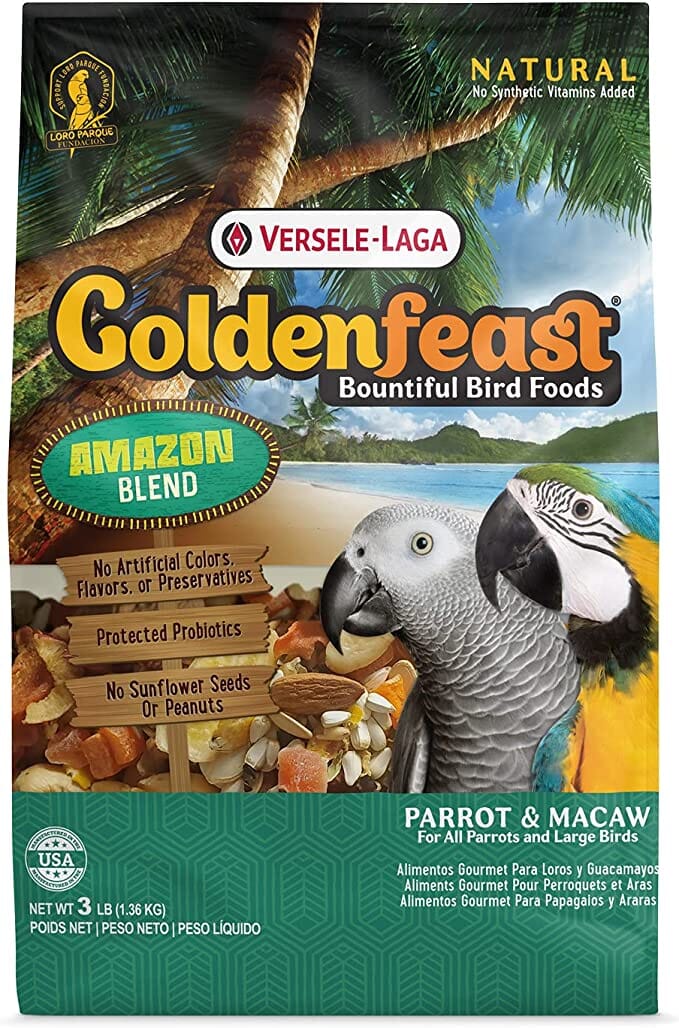 Higgins VL Goldenfeast Amazon Bird Food - 3 Lbs  