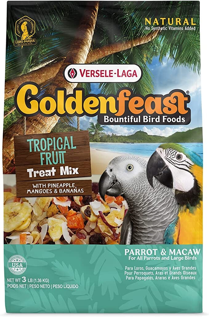 Higgins VL Goldenfeast Tropical Fruit Bird Food - 3 Lbs  