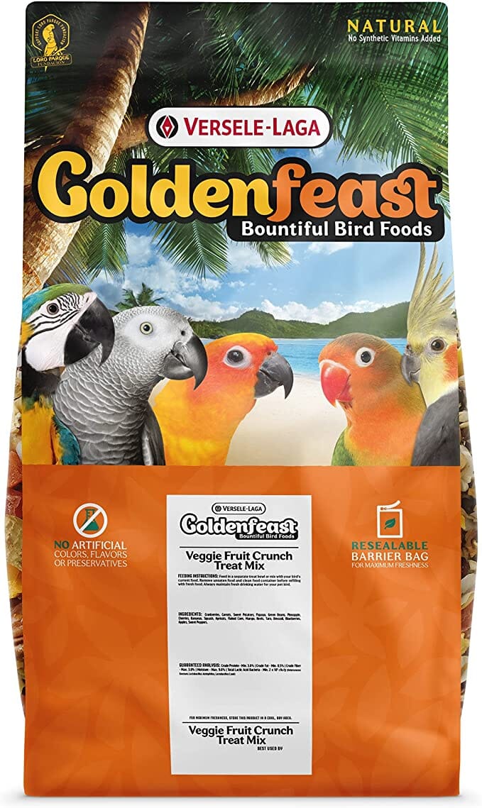Higgins VL Goldenfeast Veggie Fruit Bird Food - 15 Lbs