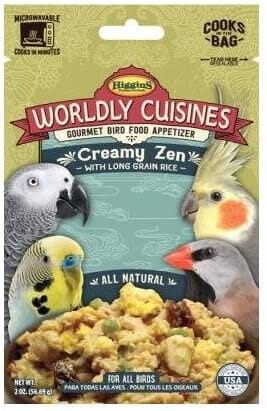 Higgins Worldly Cuisines Creamy Zen Bird Food - 2 Oz  