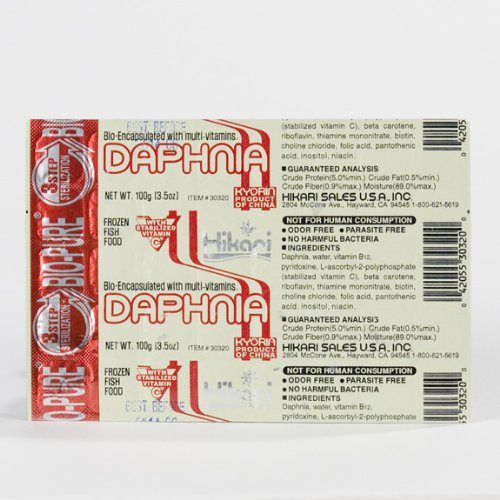 Hikari Bio-Pure Frozen Daphnia - Cubes - 3.5 oz - Pack of 12