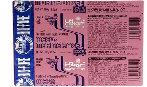 Hikari Bio-Pure Frozen Mega-Marine Angel - Cubes - 3.5 oz - Pack of 12