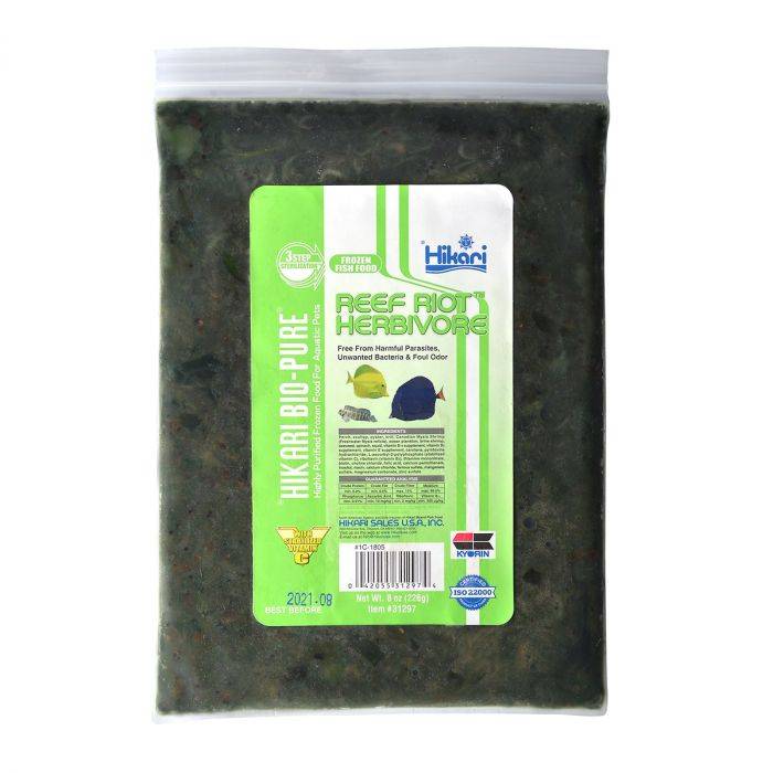 Hikari Bio-Pure Frozen Reef Riot - Herbivore - 8 oz  