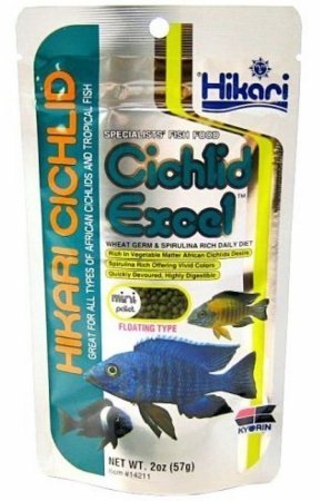 Hikari Cichlid Excel - Mini Pellets - 2 oz  