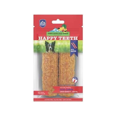 Himalayan Dog Chew Happy Teeth Bacon Dental Dog Chews - Large  