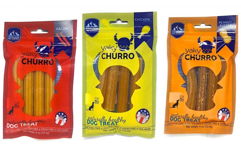 Himalayan Dog Chew Yaky Churro Peanut Butter Natural Dog Chews - 4 oz  