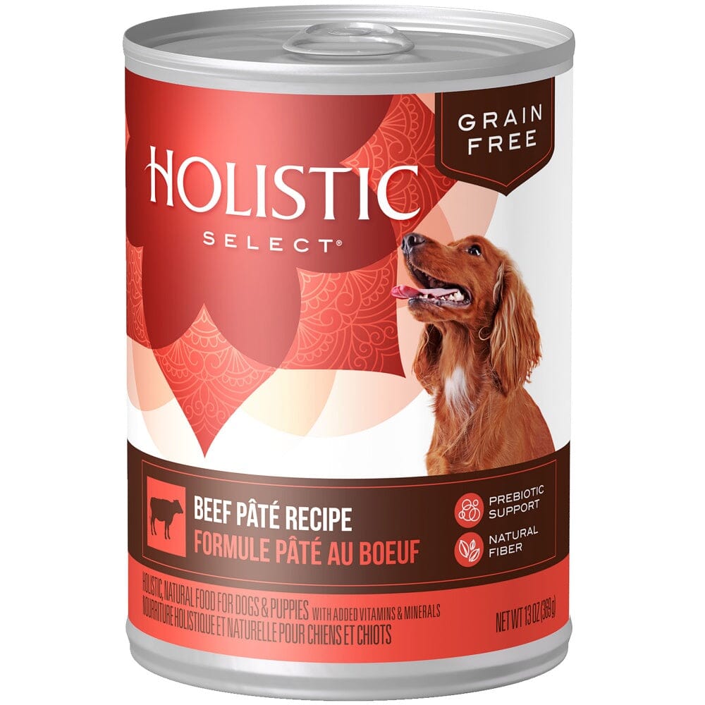 Holistic Select Natural Grain Free Beef Recipe Canned Dog Food  