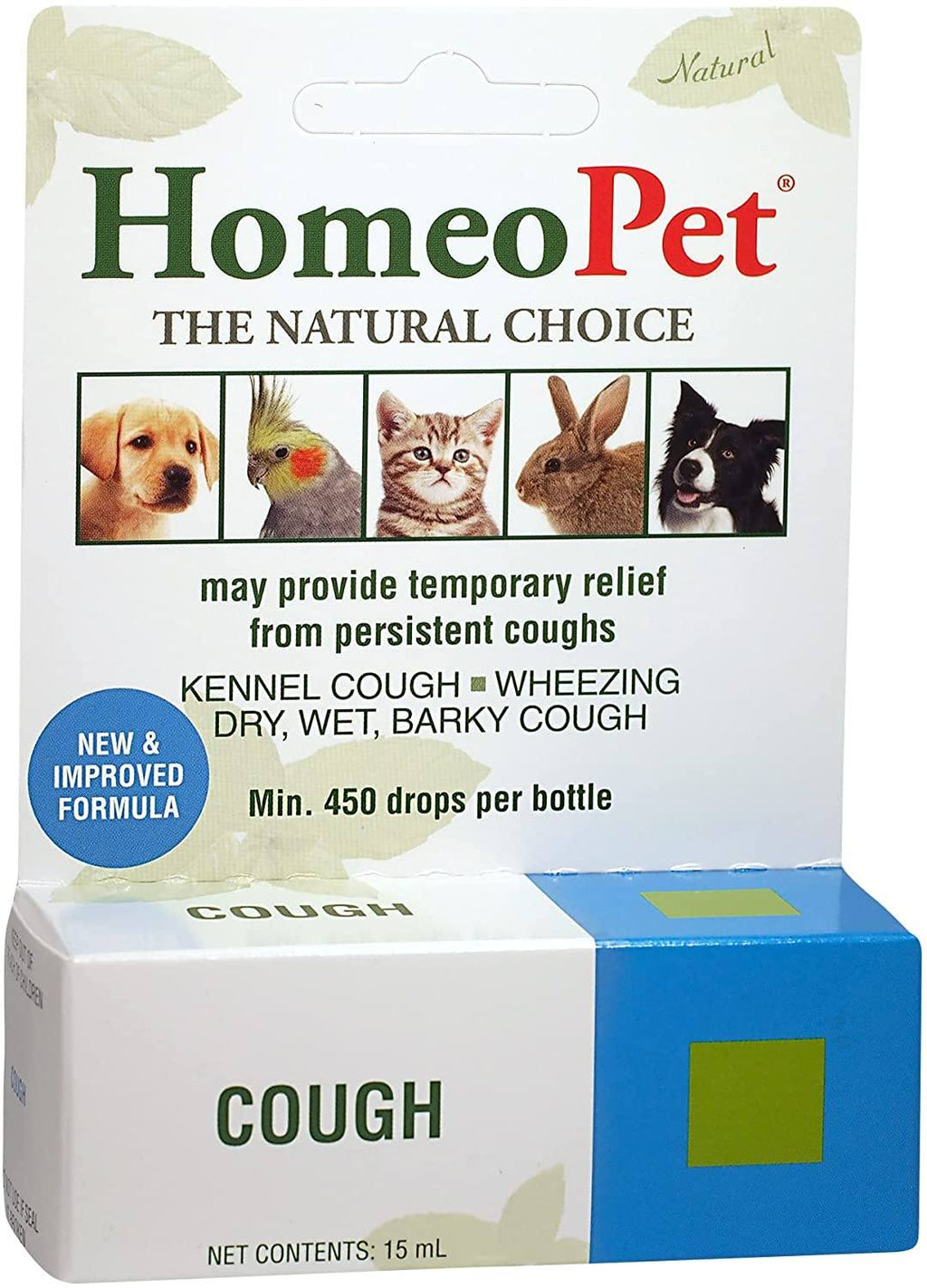 HomeoPet Cough Cat and Dog First Aid Care - 15 ml  