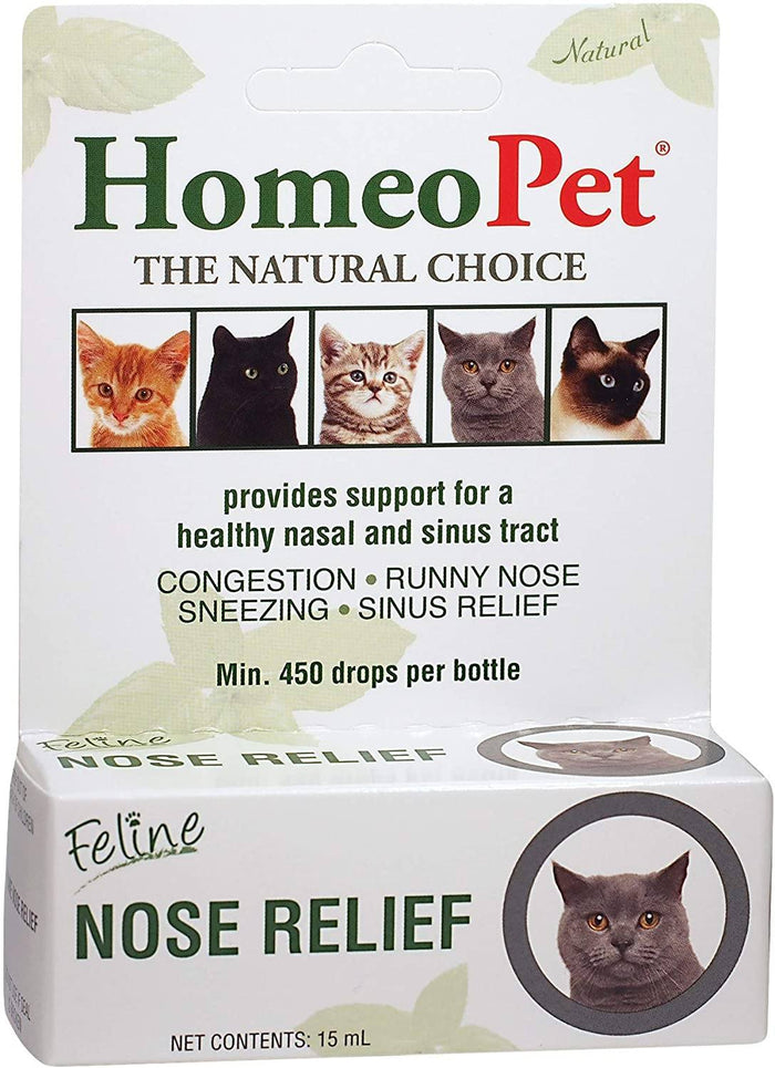 HomeoPet Feline Nose Relief Cat First Aid Care - 15 ml