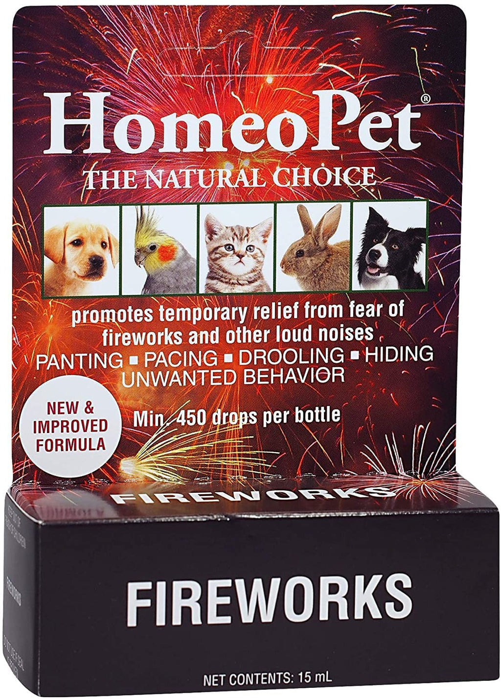 HomeoPet Fireworks Cat and Dog First Aid Care - 15 ml  