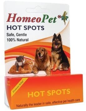 HomeoPet Hot Spots Display Cat and Dog First Aid Care - 15 ml - 6 Count  